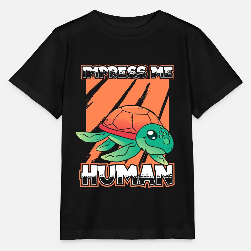 Tortue de mer - T-shirt bio MINI CREATOR Stanley/Stella Enfant - noir