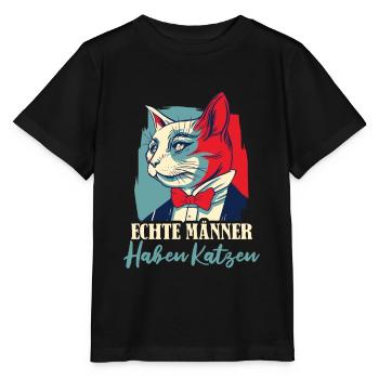 Location de chat Chat Domestique Cat - T-shirt bio MINI CREATOR Stanley/Stella Enfant - noir - Devant - Mikhail (115cm)