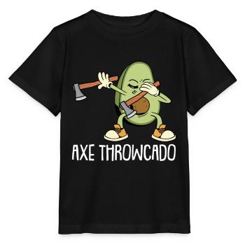 Hache lancer de hache - T-shirt bio MINI CREATOR Stanley/Stella Enfant - noir - Devant - Mikhail (115cm)