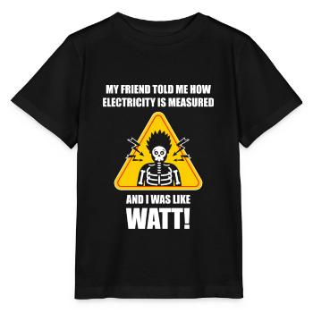 Elektriker Elektrotechniker Elektroniker - Stanley/Stella Kinder T-Shirt MINI CREATOR  - Schwarz - Vorne - Mikhail (115cm)