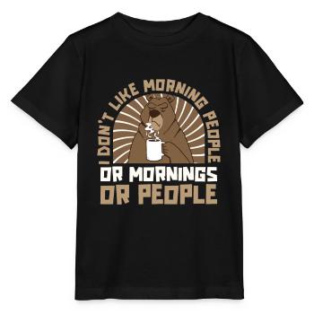 Grizzly Bear Brown Bear - Stanley/Stella MINI CREATOR Kids’ T-Shirt - black - Front - Mikhail (115cm)
