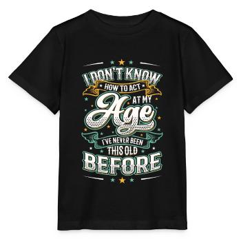 Je ne sais pas comment me comporter. - T-shirt bio MINI CREATOR Stanley/Stella Enfant - noir - Devant - Mikhail (115cm)