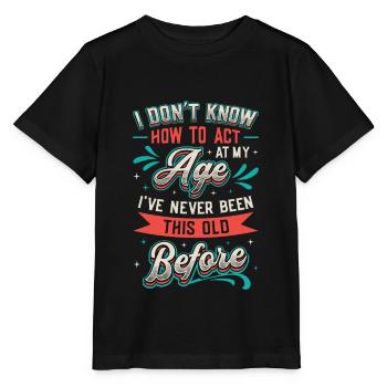 Je ne sais pas comment me comporter. - T-shirt bio MINI CREATOR Stanley/Stella Enfant - noir - Devant - Mikhail (115cm)