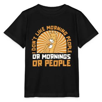 Giraffe Afrika Savanne Safari - Stanley/Stella Kinder T-Shirt MINI CREATOR  - Schwarz - Vorne - Mikhail (115cm)