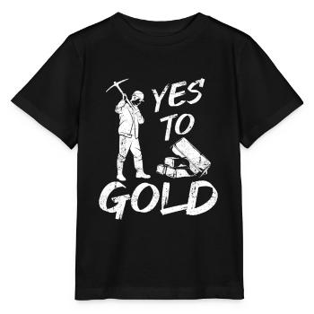 Gold Mining Gold Mine - Stanley/Stella MINI CREATOR Kids’ T-Shirt - black - Front - Mikhail (115cm)