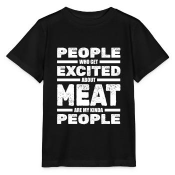 Grill grill maître BBQ - T-shirt bio MINI CREATOR Stanley/Stella Enfant - noir - Devant - Mikhail (115cm)