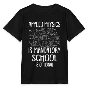 Physik Physiker - Stanley/Stella Kinder T-Shirt MINI CREATOR  - Schwarz - Vorne - Mikhail (115cm)