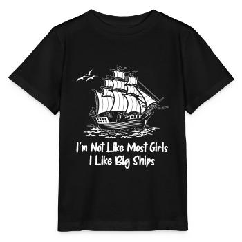 Seglen Segelboot Segler - Stanley/Stella Kinder T-Shirt MINI CREATOR  - Schwarz - Vorne - Mikhail (115cm)