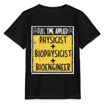 Physik Physiker - Stanley/Stella Kinder T-Shirt MINI CREATOR  - Schwarz - Vorne - Mikhail (115cm)