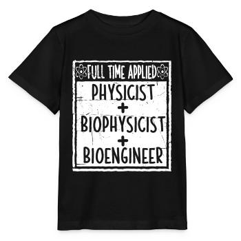 Physik Physiker - Stanley/Stella Kinder T-Shirt MINI CREATOR  - Schwarz - Vorne - Mikhail (115cm)