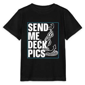 Seglen Segelboot Segler - Stanley/Stella Kinder T-Shirt MINI CREATOR  - Schwarz - Vorne - Mikhail (115cm)
