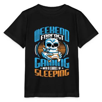 Weekend prediction gaming with a chance. - Stanley/Stella MINI CREATOR Kids’ T-Shirt - black - Front - Mikhail (115cm)