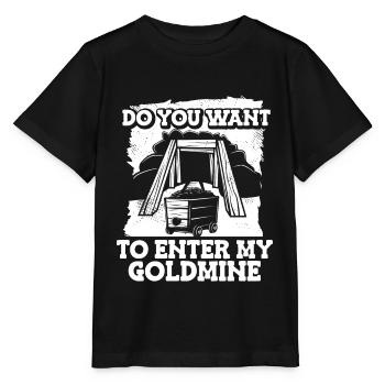 Gold Mining Gold Mine - Stanley/Stella MINI CREATOR Kids’ T-Shirt - black - Front - Mikhail (115cm)