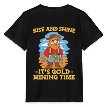 Gold Mining Gold Mine - Stanley/Stella MINI CREATOR Kids’ T-Shirt - black - Front - Mikhail (115cm)