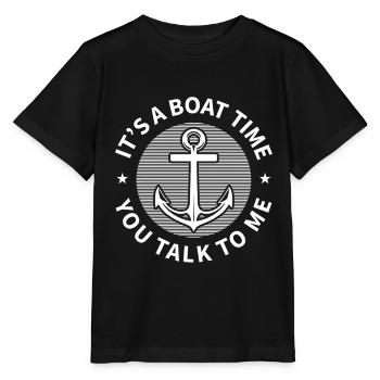 Seglen Segelboot Segler - Stanley/Stella Kinder T-Shirt MINI CREATOR  - Schwarz - Vorne - Mikhail (115cm)
