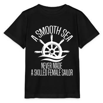 Seglen Segelboot Segler - Stanley/Stella Kinder T-Shirt MINI CREATOR  - Schwarz - Vorne - Mikhail (115cm)