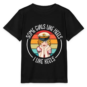 Seglen Segelboot Segler - Stanley/Stella Kinder T-Shirt MINI CREATOR  - Schwarz - Vorne - Mikhail (115cm)