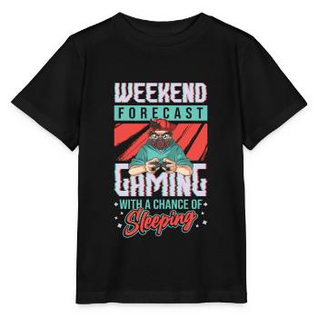 Jeu de prédiction de week-end avec une chance. - T-shirt bio MINI CREATOR Stanley/Stella Enfant - noir - Devant - Mikhail (115cm)