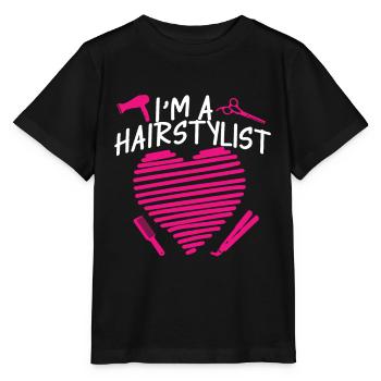 Coiffeur Coiffeur Coiffure Coiffure Coiffure Coiffure - T-shirt bio MINI CREATOR Stanley/Stella Enfant - noir - Devant - Mikhail (115cm)