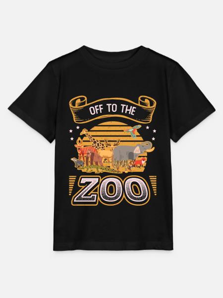Auf zum Zoo - Stanley/Stella Kinder T-Shirt MINI CREATOR - Schwarz