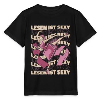 Bookworm Bookworm Book Reading - Stanley/Stella MINI CREATOR Kids’ T-Shirt - black - Front - Mikhail (115cm)