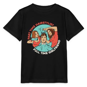 Hairdresser Hairdresser Hair Hairstyle Hair Stylist - Stanley/Stella MINI CREATOR Kids’ T-Shirt - black - Front - Mikhail (115cm)