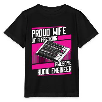 Tontechniker Sound Audio Engineer - Stanley/Stella Kinder T-Shirt MINI CREATOR  - Schwarz - Vorne - Mikhail (115cm)