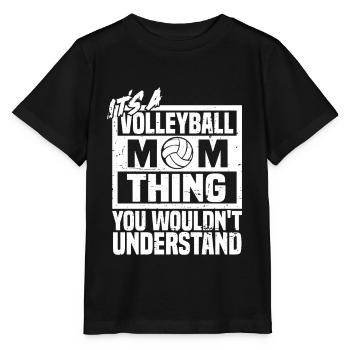 Volleyball Beach Volleyball - Stanley/Stella MINI CREATOR Kids’ T-Shirt - black - Front - Mikhail (115cm)