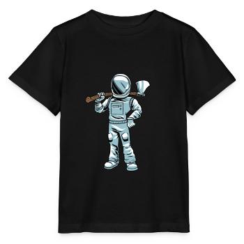 Broyeur de bois Bûcheron Forestier Forestier - T-shirt bio MINI CREATOR Stanley/Stella Enfant - noir - Devant - Mikhail (115cm)