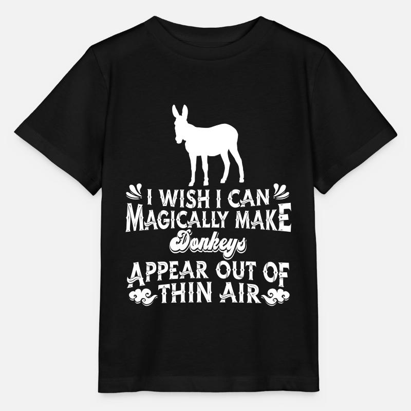 Âne - T-shirt bio MINI CREATOR Stanley/Stella Enfant - noir