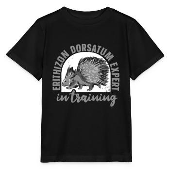 Porc-épic - T-shirt bio MINI CREATOR Stanley/Stella Enfant - noir - Devant - Mikhail (115cm)
