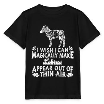 Zèbre - T-shirt bio MINI CREATOR Stanley/Stella Enfant - noir - Devant - Mikhail (115cm)