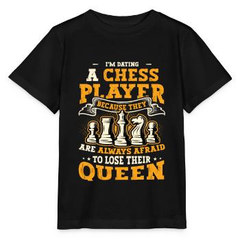 Dating mit einer Schachspielerin Schachfrau - Stanley/Stella Kinder T-Shirt MINI CREATOR  - Schwarz - Vorne - Mikhail (115cm)