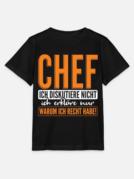 Chef Spruch - Stanley/Stella Kinder T-Shirt MINI CREATOR - Schwarz