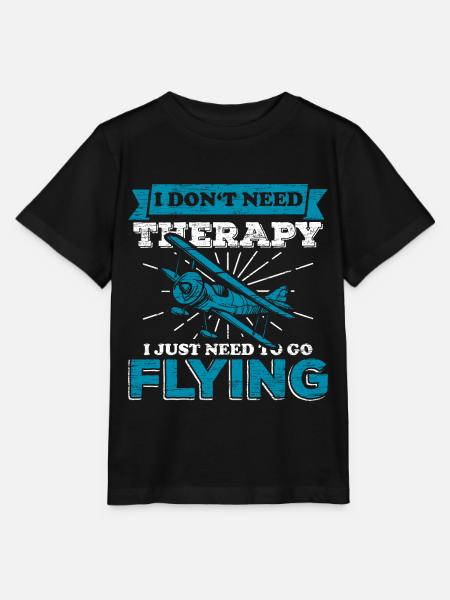 Fliegen Pilot Flugzeug - Stanley/Stella Kinder T-Shirt MINI CREATOR - Schwarz