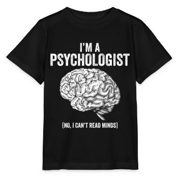 Psychologie psychologue thérapeute cadeau psyché - T-shirt bio MINI CREATOR Stanley/Stella Enfant - noir - Devant - Mikhail (115cm)