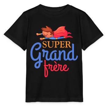 Super grand frere - T-shirt bio MINI CREATOR Stanley/Stella Enfant - noir - Devant - Mikhail (115cm)