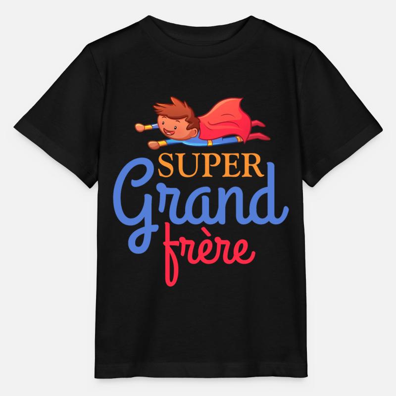 Super grand frere - T-shirt bio MINI CREATOR Stanley/Stella Enfant - noir