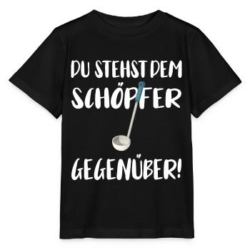 Vous faites face au Créateur - T-shirt bio MINI CREATOR Stanley/Stella Enfant - noir - Devant - Mikhail (115cm)