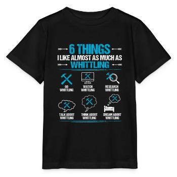 Whittling Holzschnitzer Holz Schnitzen Spruch - Stanley/Stella Kinder T-Shirt MINI CREATOR  - Schwarz - Vorne - Mikhail (115cm)