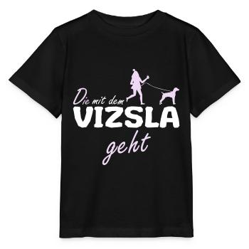 Ungarischer Magyar Vizsla Hund Mama Frauchen - Stanley/Stella Kinder T-Shirt MINI CREATOR  - Schwarz - Vorne - Mikhail (115cm)