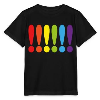 MARQUE D'EXCLAMATION RAINBOW - T-shirt bio MINI CREATOR Stanley/Stella Enfant - noir - Devant - Mikhail (115cm)