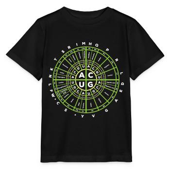 Code génétique Biologie - T-shirt bio MINI CREATOR Stanley/Stella Enfant - noir - Devant - Mikhail (115cm)