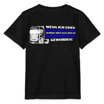 Trucker Brummi Fahrer Disponent Spruch Zugmaschine - Stanley/Stella Kinder T-Shirt MINI CREATOR  - Schwarz - Vorne - Mikhail (115cm)