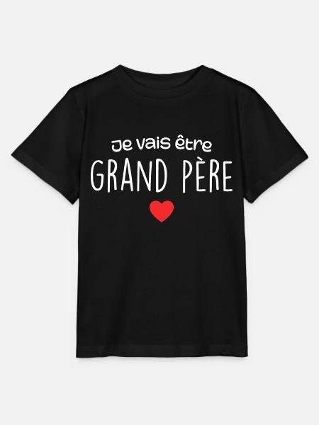 Je Vais être Grand Père - Futur Grand Père - T-shirt MINI CREATOR barn från Stanley/Stella - svart
