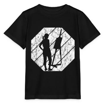 Künstler Malerei Retro Malerin Künstlerin Kunst - Stanley/Stella Kinder T-Shirt MINI CREATOR  - Schwarz - Vorne - Mikhail (115cm)