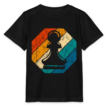 Échecs de jeu d’échecs de jeu d’échecs - T-shirt bio MINI CREATOR Stanley/Stella Enfant - noir - Devant - Mikhail (115cm)