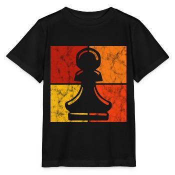Jeu d’échecs rétro jeu d’échecs jeu d’échecs - T-shirt bio MINI CREATOR Stanley/Stella Enfant - noir - Devant - Mikhail (115cm)