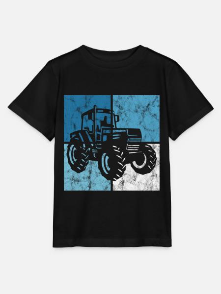Traktoren Trecker Bauer Traktor Retro Bauernhof - Stanley/Stella Kinder T-Shirt MINI CREATOR - Schwarz