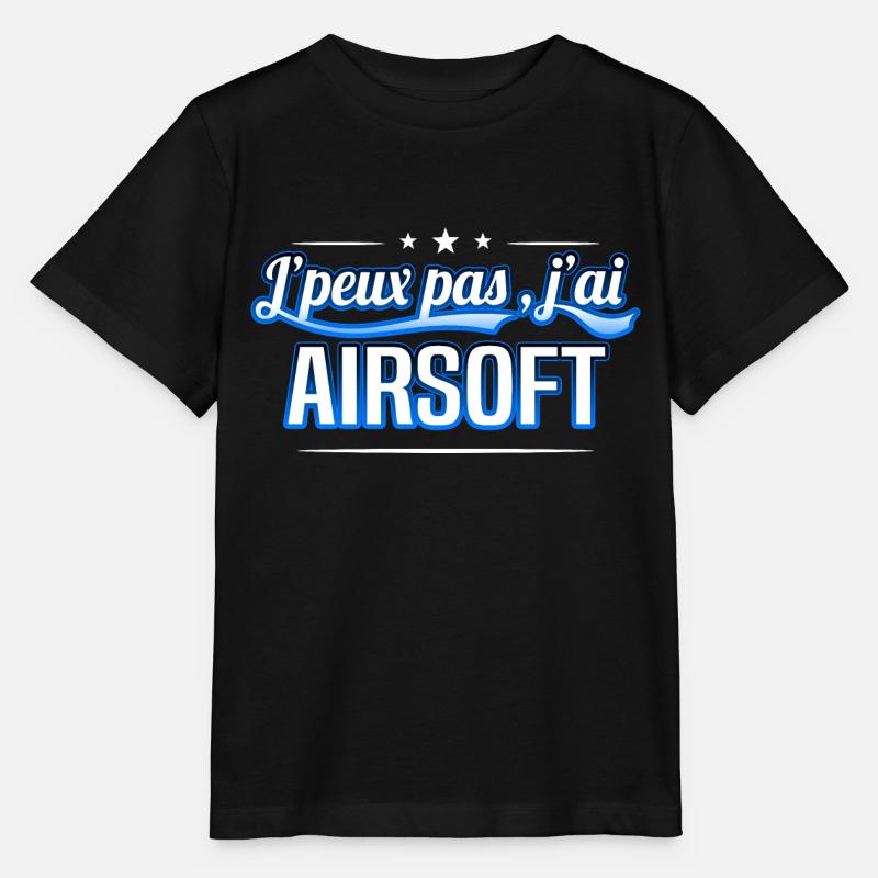 Airsoft - j'peux pas , j'ai Airsoft - T-shirt bio MINI CREATOR Stanley/Stella Enfant - noir